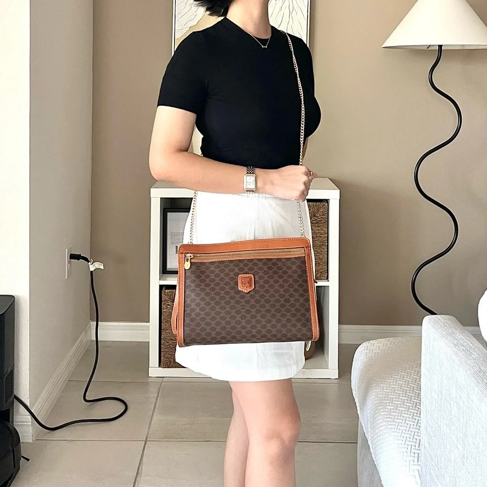 🍓CELINE Macadam Triomphe Clutch - Picture 2 of 13
